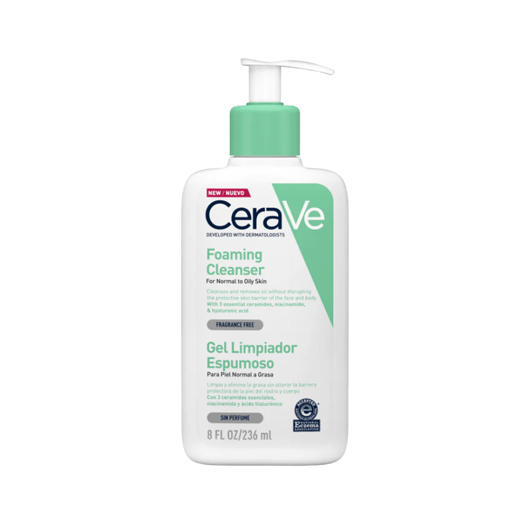 CERAVE GEL LIMPIADOR ESPUMOSO X 236 ML