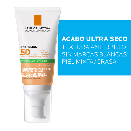 LA ROCHE-POSAY ANTHELIOS ANTIBRILLO TOQUE SECO CON COLOR