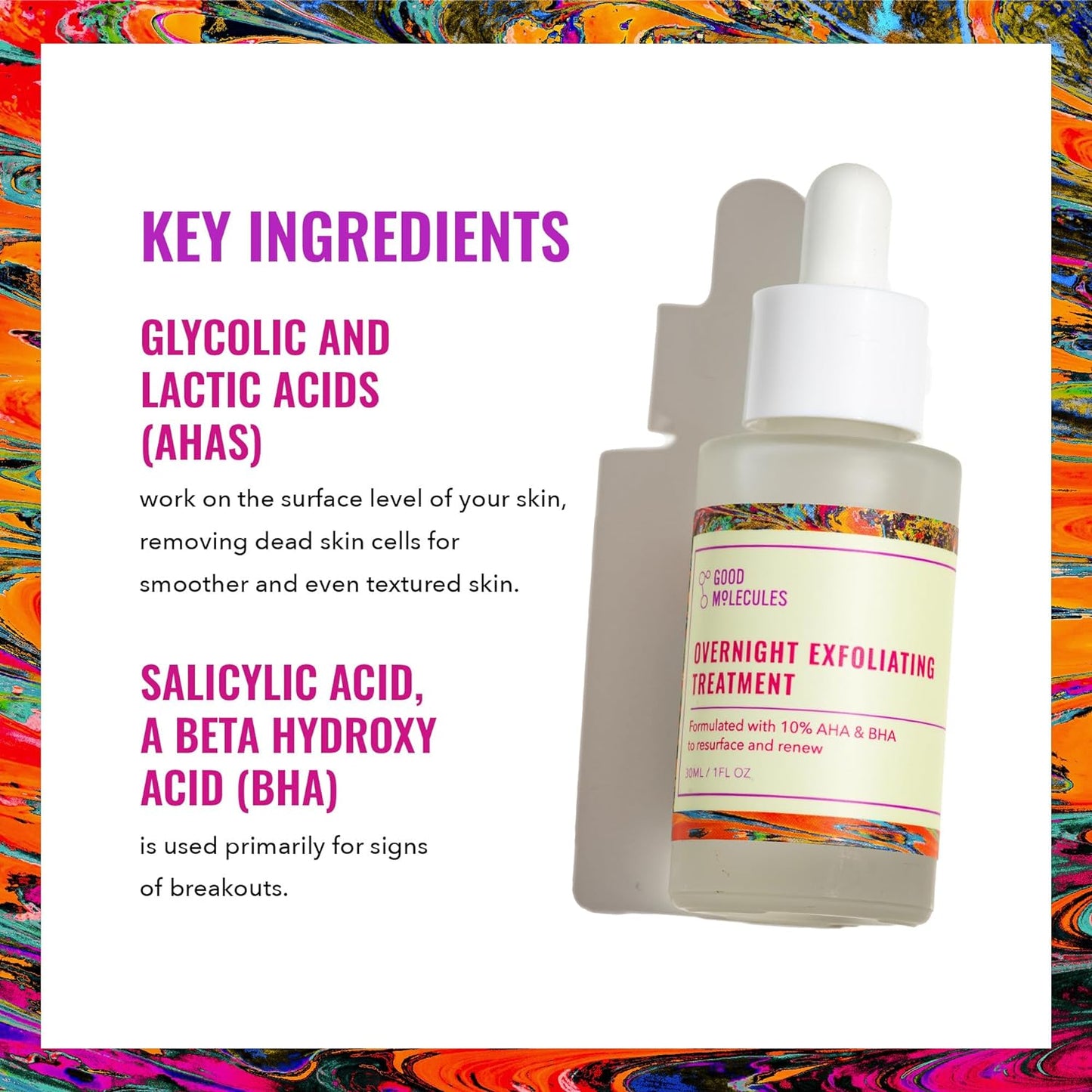 GOOD MOLECULES OVERNIGHT EXFOLIATING TREATMENT 30ML